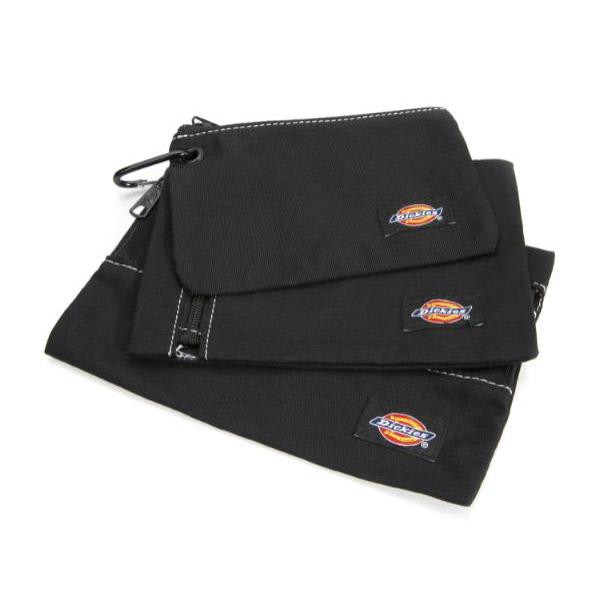 Dickies 3 Piece Accessory And Small Tool Pouch Combo Set, Black