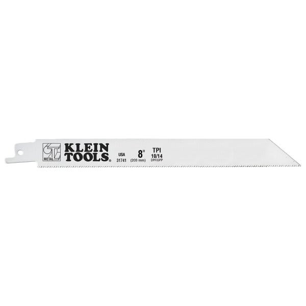 Klein Tools 10/14 Tpi Reciprocating Saw Blade 8"
