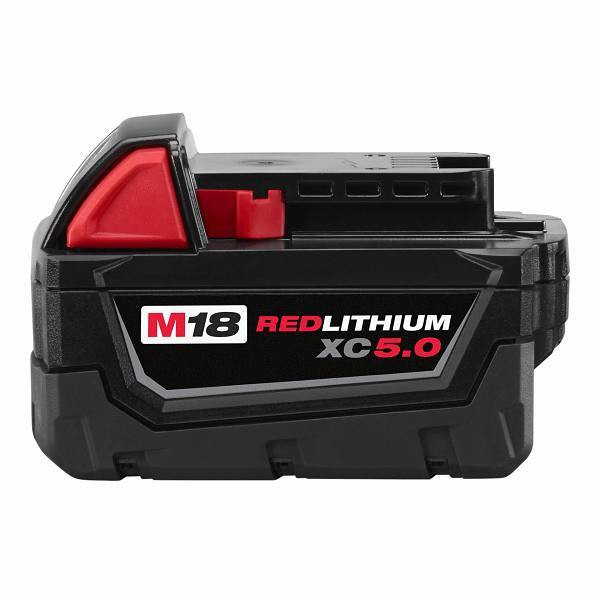 Milwaukee M18 REDLITHIUM 18v 5.0 Ah Lithium-Ion Xc Extended Capacity Battery Pack
