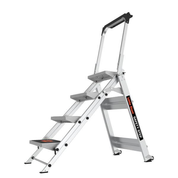 Little Giant Ladders Safety Step 4  Aluminum 300 Lbs Capacity Step Ladder