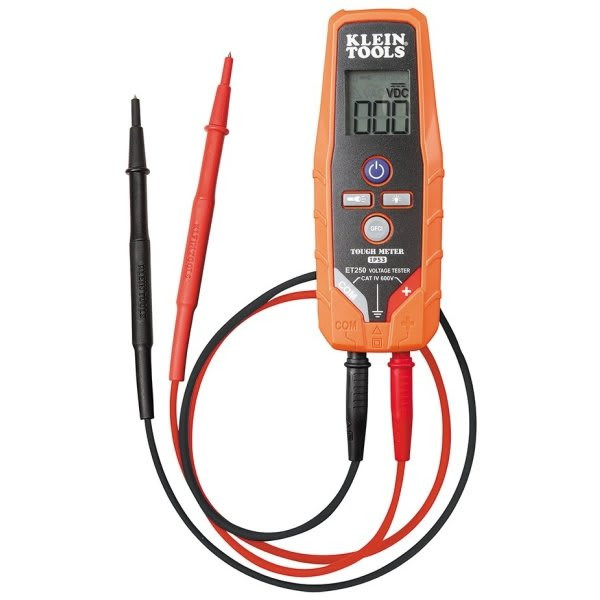 Klein Tools Digital Ac/Dc Voltage/Continuity Tester (Orange)