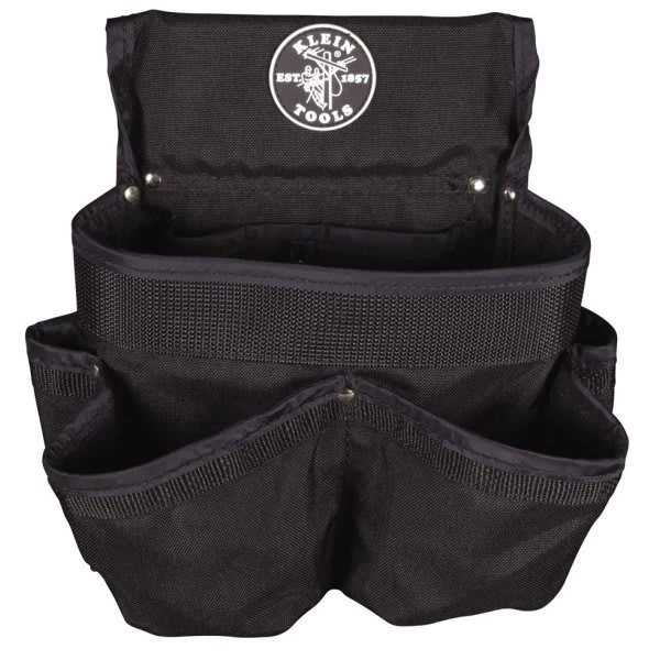 Klein Tools Powerline 8-Pocket Black Tool Pouch