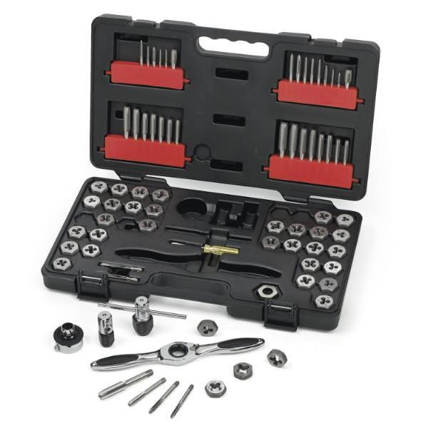 Gearwrench 77 Piece Ratcheting Tap And Die Set, Sae/Metric
