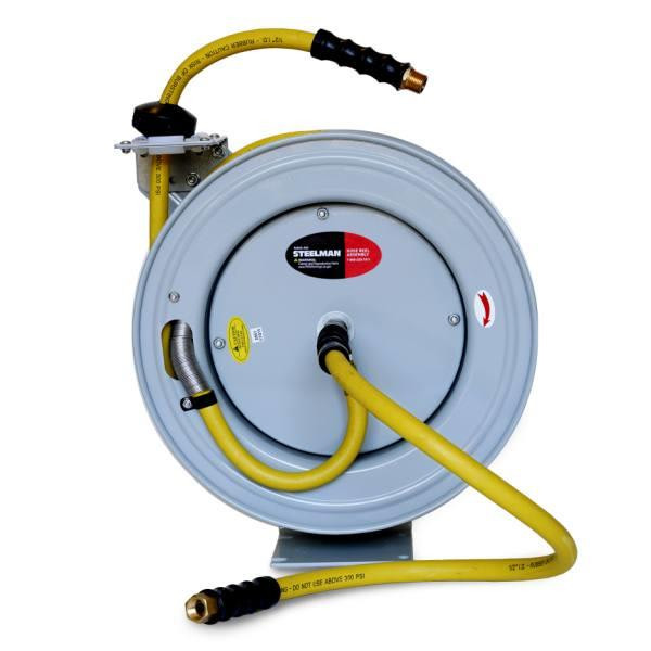 Steelman Enclosed Spring Garden Center Water / Pneumatic Hose Reel