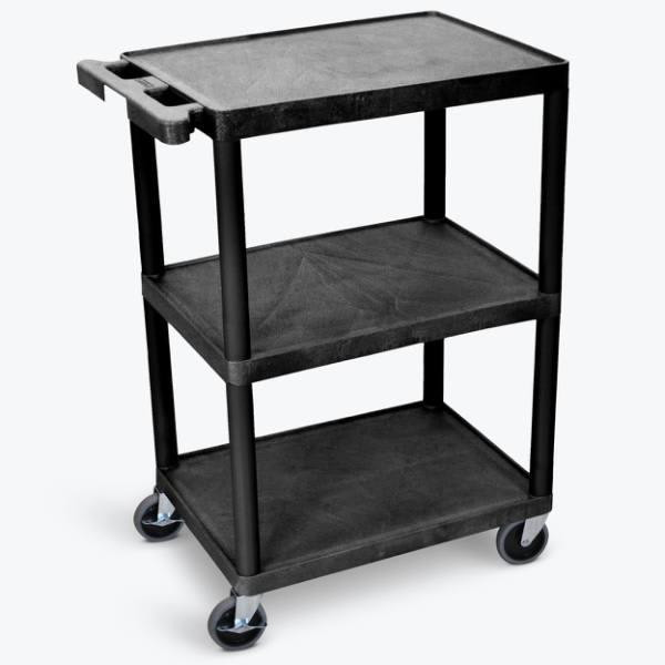Luxor 24 X 18 Flat-Shelf Cart - Three Shelves