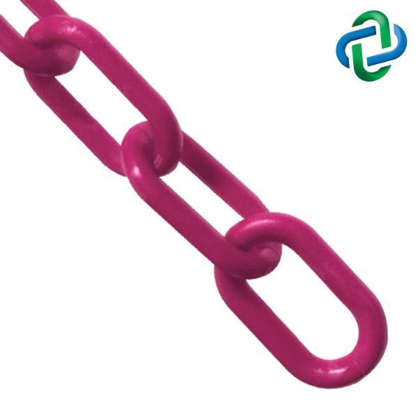 Mr. Chain 1 Inch X 25 Ft. Magenta Plastic Barrier Chain