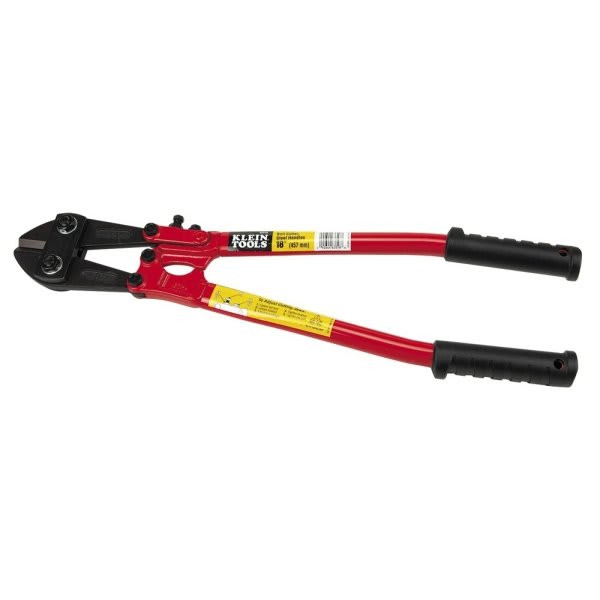 Klein Tools Black/Red Bolt Cutter 18" With Steel Handle
