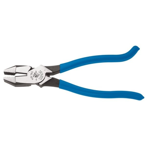 Klein Tools Blue High Leverage Ironworker'S Plier 9" For Heavy-Duty Cutting