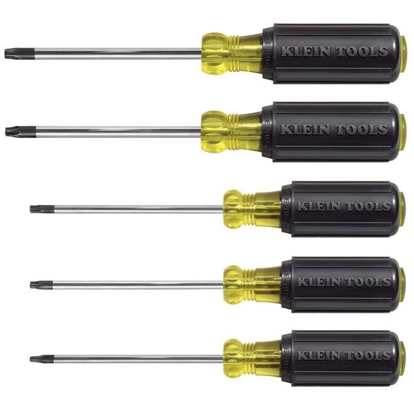 Klein Tools Torx Yellow/Black 5-Piece Cushion Grip Screwdriver Set