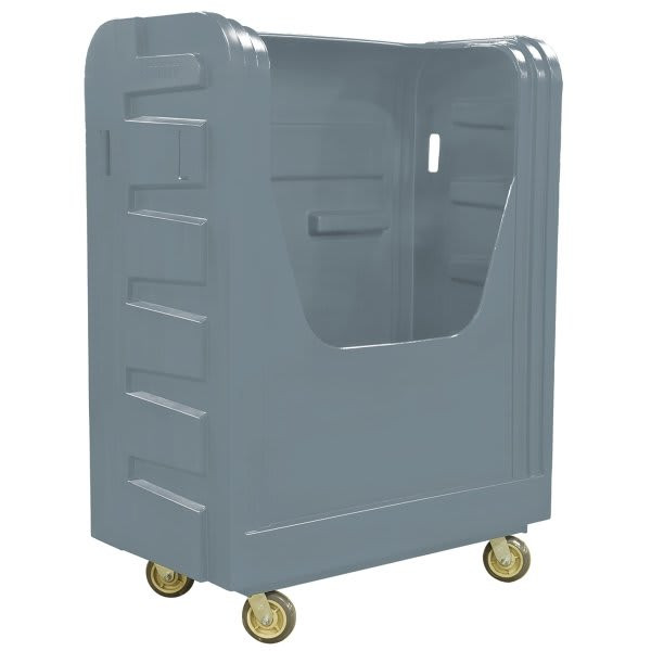 Royal Basket Trucks 48 Cu Ft Bulk Poly Truck 50 1/2 X 28 X 59 X 66 3/4, Gray
