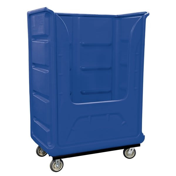 Royal Basket Trucks 48 Cubic Foot Bulk Poly Truck 48 X 28 X 61 X 68 1/2, Blue