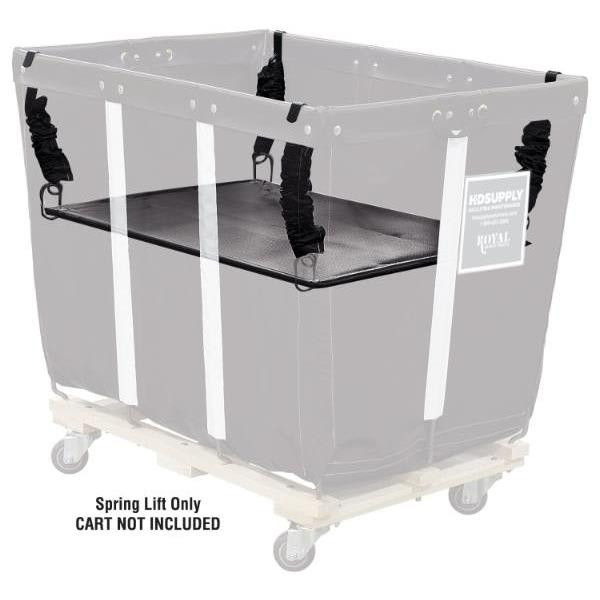 Royal Basket Trucks Spring Lift For 6 Bushel Basket Truck, Black
