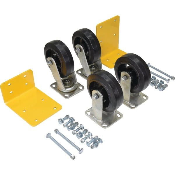 Vestil Mold On Rubber Caster Kit 6" X 2"