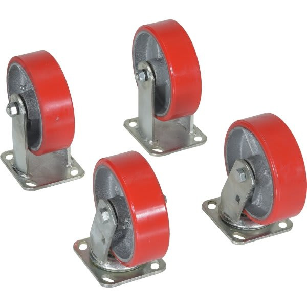 Vestil Poly-On-Steel Caster Kit 6" X 2"