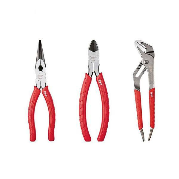 Milwaukee 7 In./8 In./10 In. Assorted Pliers Set With Comfort Grip