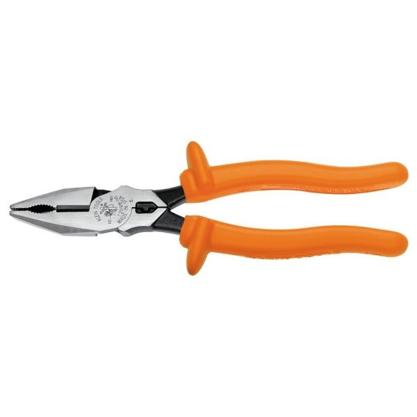 Klein Tools Insulated Universal Combination Side Cutting Crimping Plier 8"