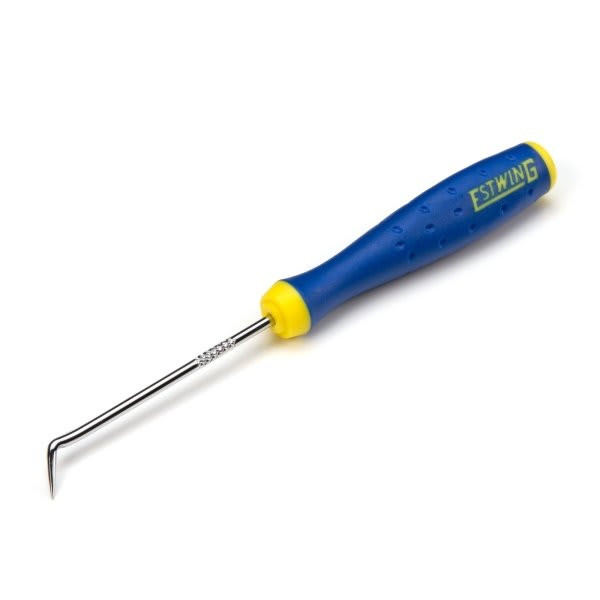 Estwing 6.75 Inch Long Precision Pick With 40 Degree Angled Tip Blue Yellow