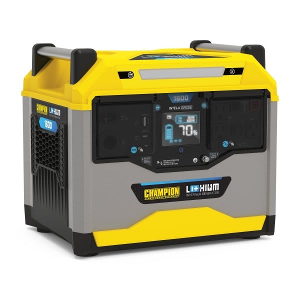 Champion Power Equipment 1600-Wh Station Lithium-Ion Battery Solar Generator