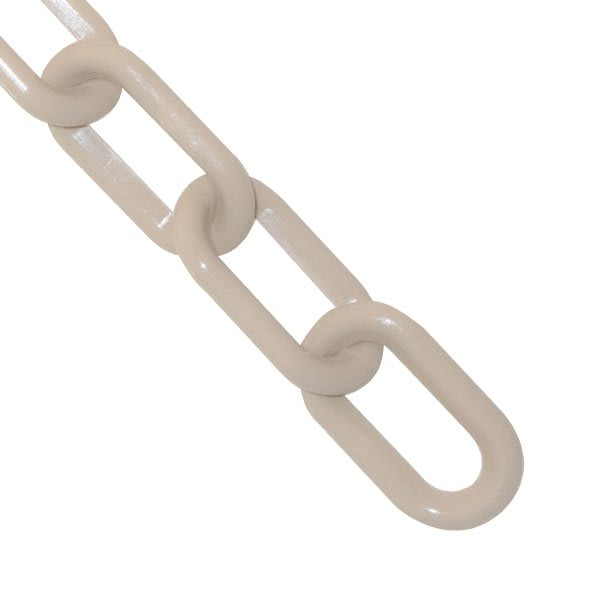 Mr. Chain 2 Inch X 25 Feet Army Tan Plastic Barrier Chain