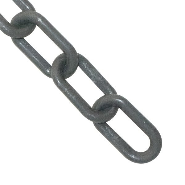 Mr. Chain 2 Inch X 25 Feet Slate Gray Plastic Barrier Chain