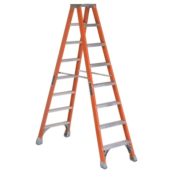 Louisville Ladder Fm1500 8 Ft. 300 Lb. Fiberglass 7-Step Twin Step Ladder
