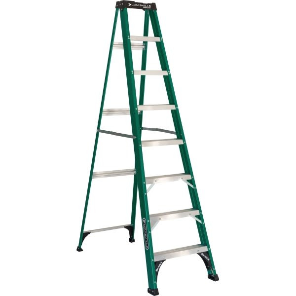 Louisville Ladder Fs4000 8 Ft. 225 Lb. 7-Step Fiberglass Step Ladder