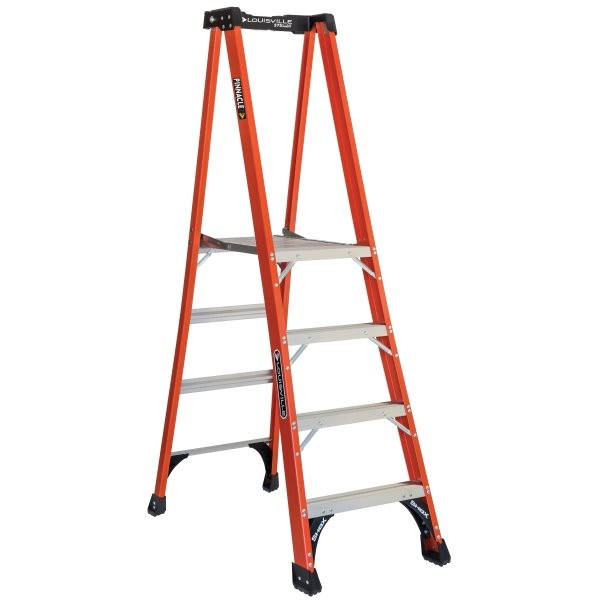 Louisville Ladder Fxp1800hd 4 Ft. 375 Lb. Fiberglass Pinnacle Platform Step Ladder