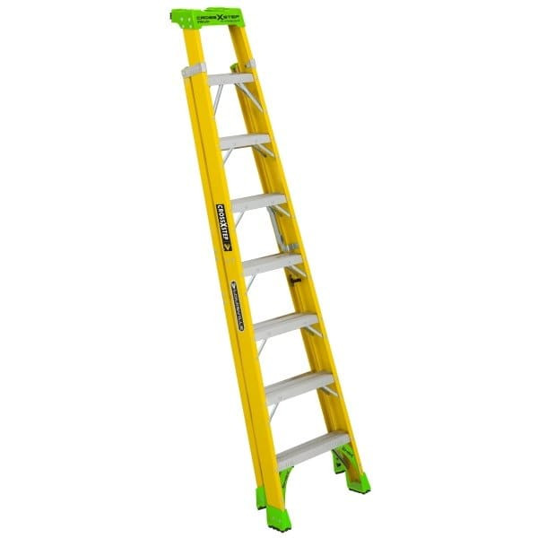 Louisville Ladder Fxs1400hd 8 Ft. 375 Lb. Fiberglass 8-Step Cross Step Ladder