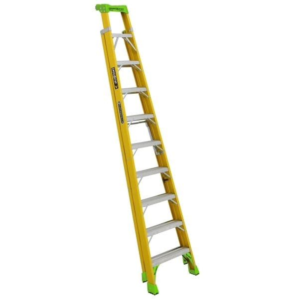 Louisville Ladder Fxs1400hd 10 Ft. 375 Lb. Fiberglass 10-Step Cross Step Ladder