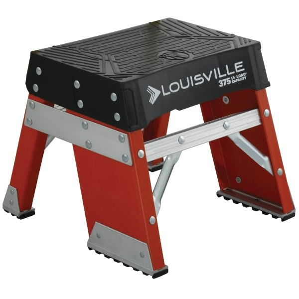 Louisville Ladder Fy8000 1 Ft. 300 Lb. 1-Step Fiberglass Step Stool