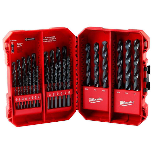 Milwaukee Black Oxide, 29 Piece, Drill Bit Set