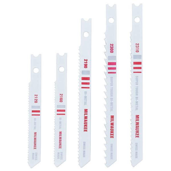 Milwaukee Multi-Purpose U-Shank Jig Saw 5-Piece Blade Assortment