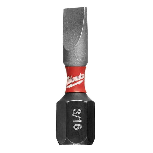 Milwaukee Shockwave 3/16 In. Insert Slotted Bit