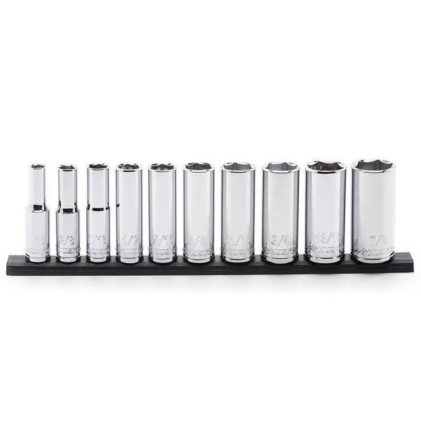 Husky 3/8 In. Drive Deep Sae Socket Set 10-Piece
