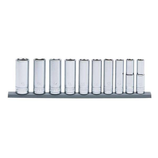 Husky 3/8 In. Drive Deep Metric Socket Set 10-Piece