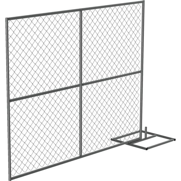 Vestil Construction Barrier - Add-On Unit 1 Panel 1 Base And 1 Pair Connectors