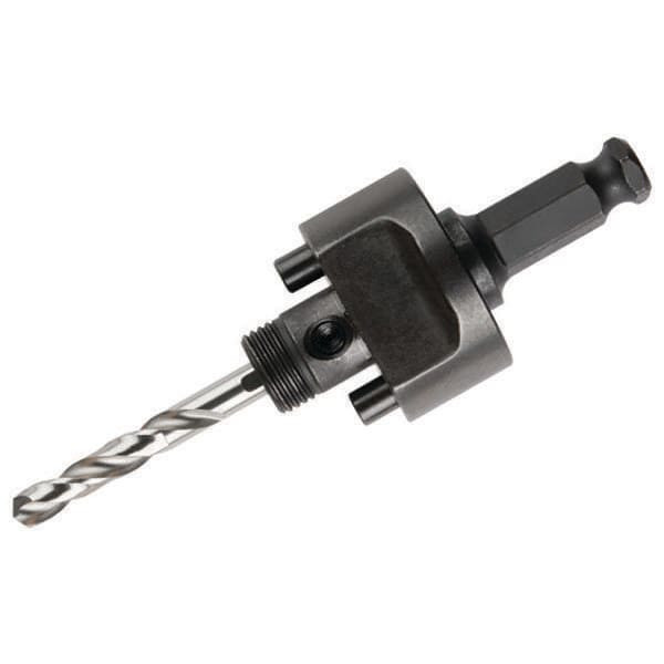Milwaukee, 7/16 " Quick Change Large Hole Saw Arbor W/ Pilot Drill Bit