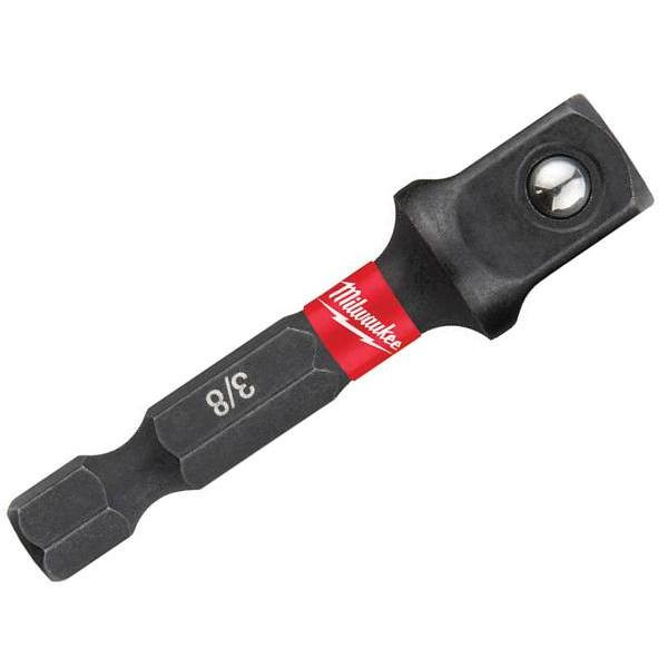Milwaukee Shockwave Impact Duty 1/4 In. X 3/8 In. Alloy Steel Square Socket Adapter