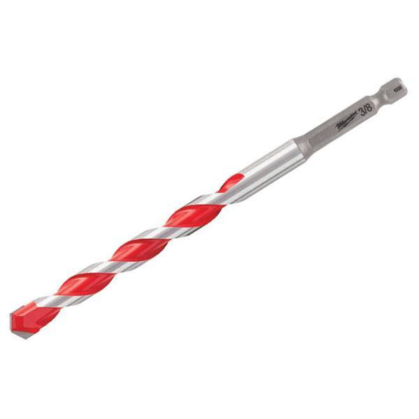 Milwaukee 3/8 In. X 4 In. X 6 In. Shockwave Carbide Hammer Drill Bit
