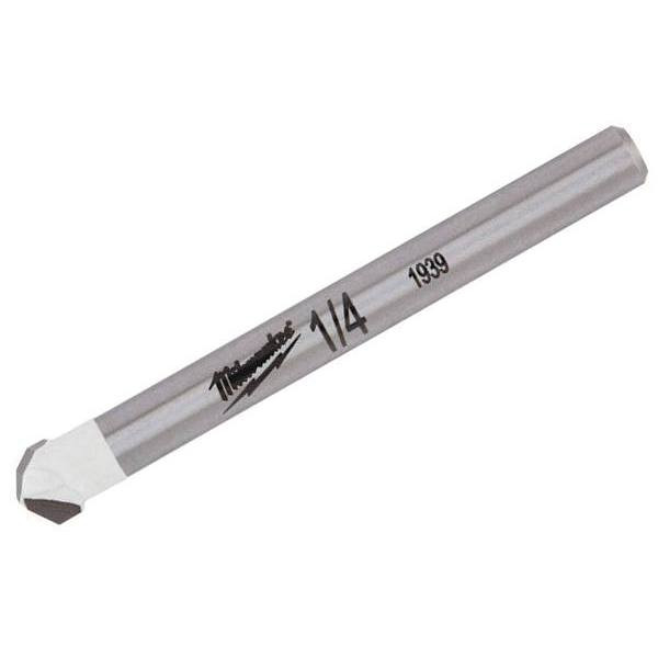 Milwaukee 1/4 In. Carbide Tipped Drill Bit (For Tile And Stone)
