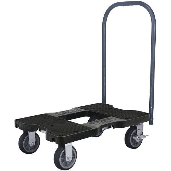 Snap-Loc 1500 Lb. Capacity All-Terrain E-Track Push Cart Dolly (Black)