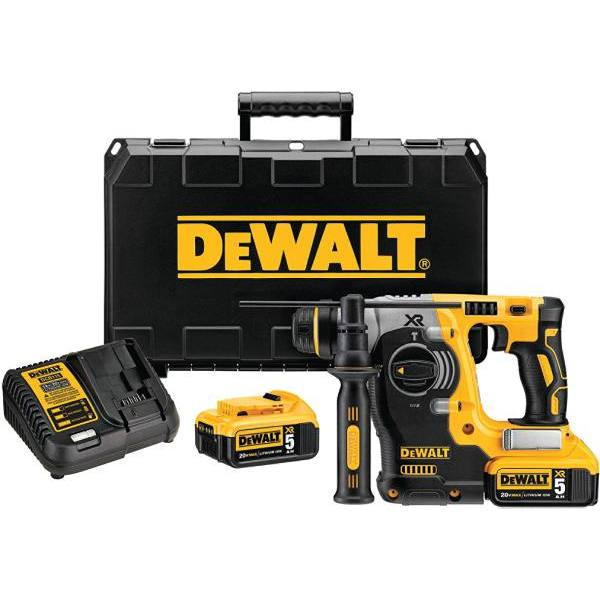 DeWalt 20v Max Brushless SDS Plus Rotary Hammer W/ 20v 5.0ah Battery And Charger