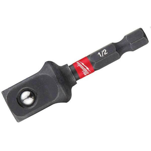 Milwaukee Shockwave Impact Duty 1/2 In. Alloy Steel Square Socket Adapter Bit