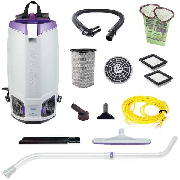 Proteam Gofit 10 Qt. Commercial Backpack Vacuum W/ Xover Wand Tool