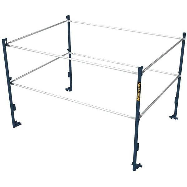 METALTECH 7 Ft. X 5 Ft. Galanized Steel Guard Rail System W/ Wedge Clamp Safety