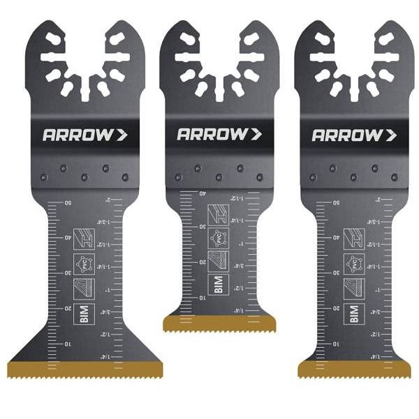 Arrow Titanium Coated Metal/Wood Variety Pack, Package Of 3