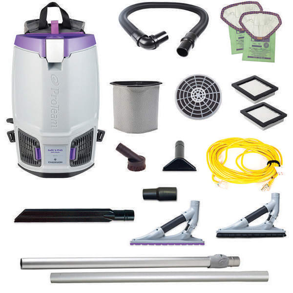 ProTeam Gofit 6 Plus Comm Backpack 6 Qt. 120 V W/ Problade & Carpet Tool Kit