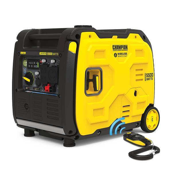 Champion 5500-Watt Wireless Remote Start Rv Ready Portable,verter Generator