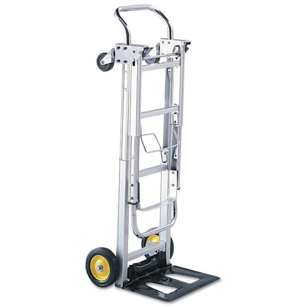 Safco Hideaway Convertible Truck, 400lb Capacity, 15 1/2 X 43 X 36, Aluminum