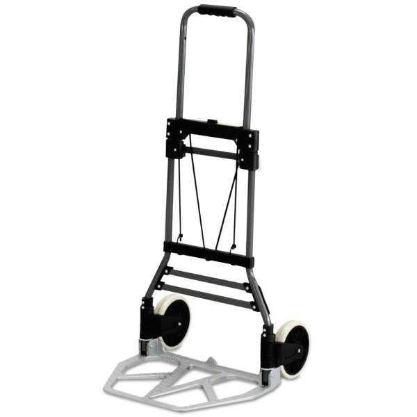 Safco Stow-Away Medium Hand Truck, 275 Lb Capacity, Aluminum